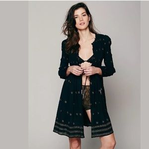 Free People Intimately Smocked Jacket Cover Up
